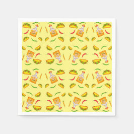 mexikanisch-hispanische Küche Tacos Tequila Serviette