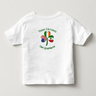 Mexikanisch Irisch Amerikanische Flagge Shamrock P Kleinkind T-shirt