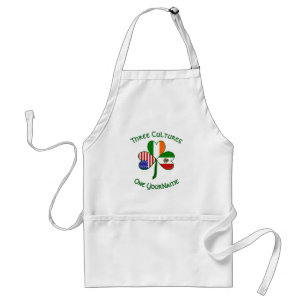 Mexikanisch-Irisch-Amerikanische Flaggen Shamrock Schürze