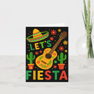 Mexikanisch lässt Fiesta Gitarre Cinco de Mayo Karte