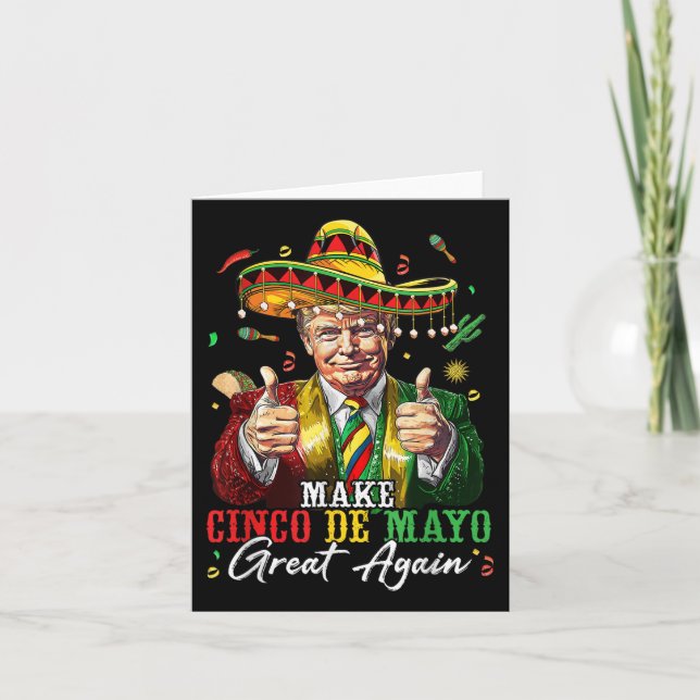 Mexikanisch machen Cinco De Mayo Groß wieder lusti Karte (Vorderseite)