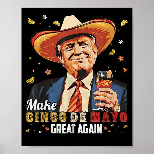 Mexikanisch machen Cinco De Mayo Groß wieder lusti Poster (Vorne)