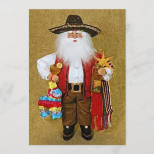 mexikanisch-südwestlich-texanischer Weihnachtsmann Einladung