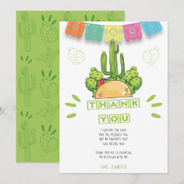 Mexikanisch Vielen Dank Taco Cactus Card Einladung