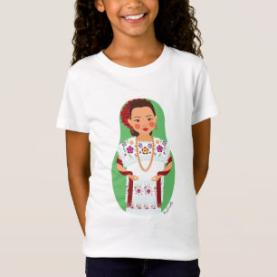 mexikanisch, Yucatan Matryoshka Girls' T-Shirt