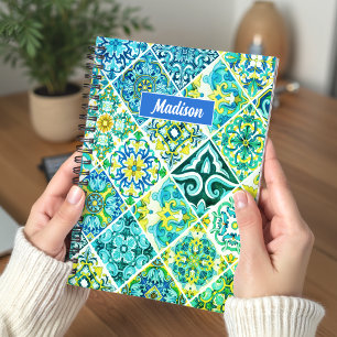 mexikanische Aqua Minze sizilianische mediterrane Notizbuch