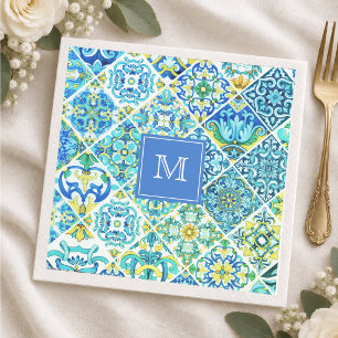 Mexikanische Aqua-Minze sizilianische mediterrane  Serviette