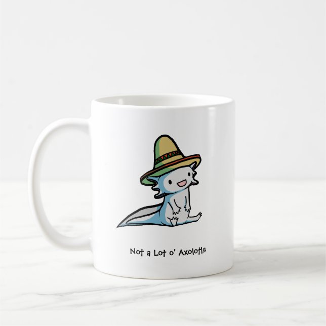 Mexikanische Axolotl-Tasse Kaffeetasse (Links)