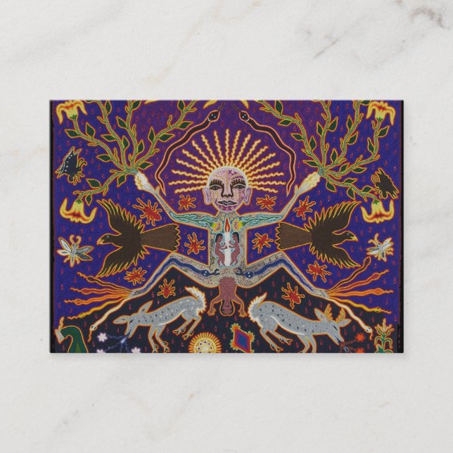 Mexikanische aztekische Mayagöttin-ethnische Visitenkarte (Vorderseite)