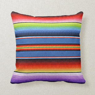 mexikanische Blanket Streifen farbenfrohe Rainbow  Kissen