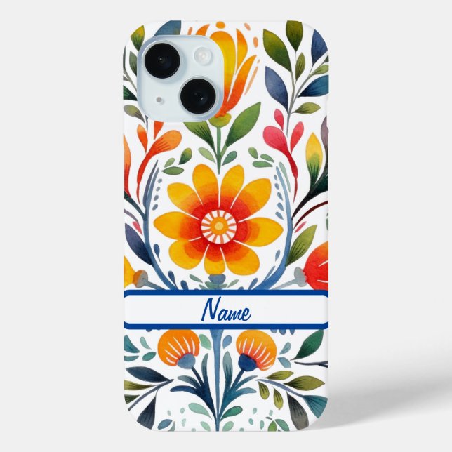 Mexikanische Blume Design Case Mate (Rückseite)