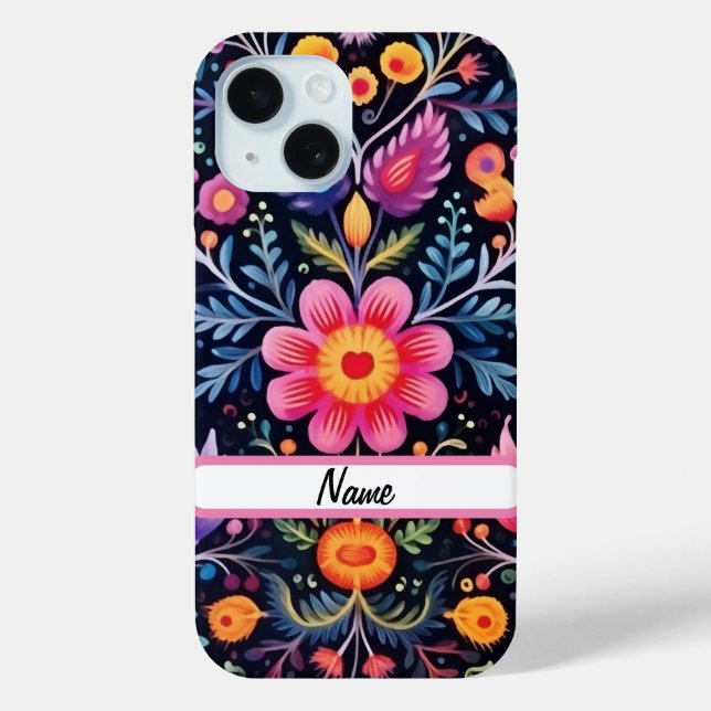 Mexikanische Blume Design Case Mate (Rückseite)