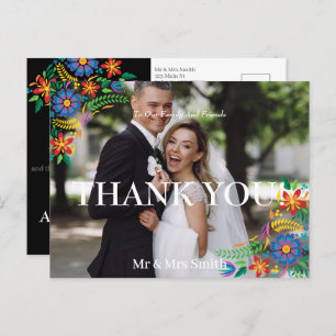 Mexikanische Blume Foto Danke Postcard Postkarte