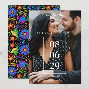 Mexikanische Blume Foto Save the Date Einladung