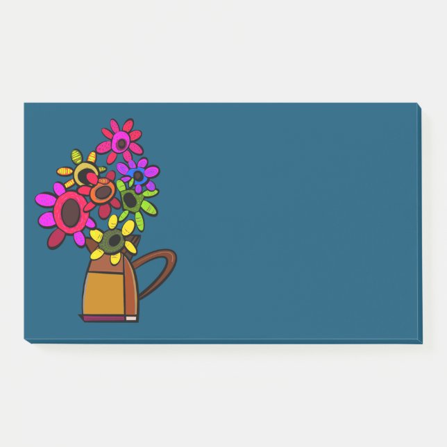 MEXIKANISCHE BLUME POST-IT KLEBEZETTEL (Vorderseite)