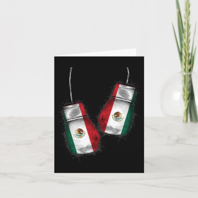 Mexikanische Boxengloves Mexikanischer Stolz Karte (Vorderseite)