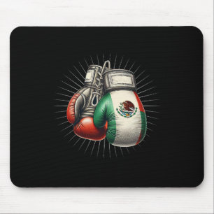 Mexikanische Boxflagge mit Vintagem Style Mexiko B Mousepad