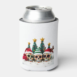 Mexikanische Calavera Santa-Blumen-Zuckerschädel-W Dosenkühler