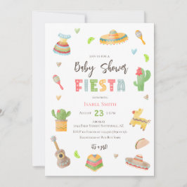 mexikanische Colorful Fiesta Baby Dusche Einladung