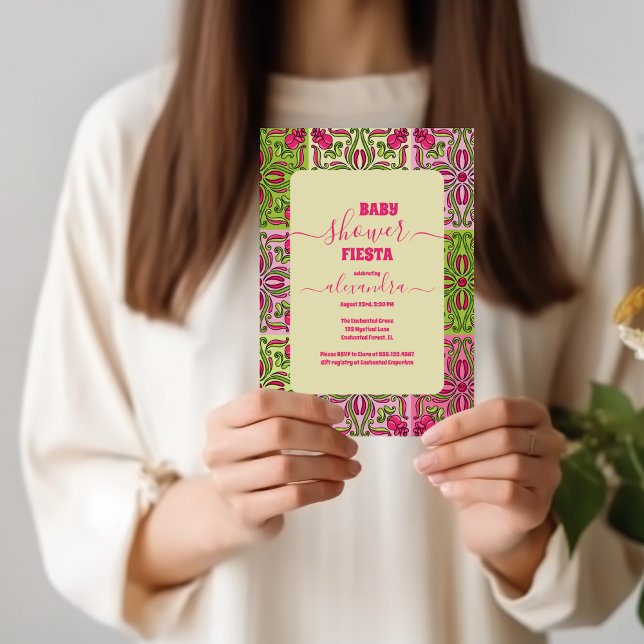 mexikanische Colorful Fiesta Baby Dusche Einladung (Von Creator hochgeladen)