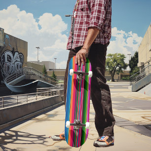 Mexikanische Deckenstreifen Serape Farbige Mexiko Skateboard