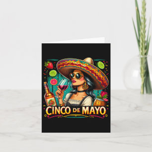 Mexikanische Einwanderin Cinco De Mayo Frau Lustig Karte