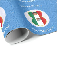 Mexikanische Engel Chanukka-Flagge Personalisiert