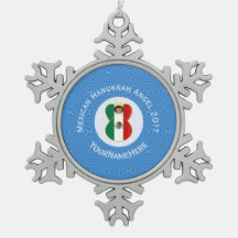 Mexikanische Engel Chanukka-Flagge Personalisiert
