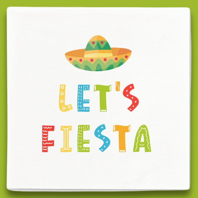mexikanische Farbe Let's Fiesta Serviette (Von Creator hochgeladen)