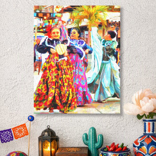 Mexikanische Festival Tänzer Puerto Vallarta 2549 Leinwanddruck