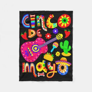 Mexikanische Fiesta 5 De Mayo Frauen Männer Mädche Fleecedecke