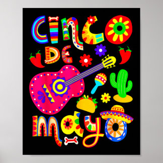 Mexikanische Fiesta 5 De Mayo Frauen Männer Mädche Poster