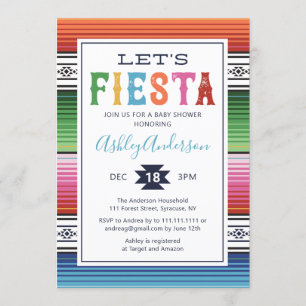Mexikanische Fiesta Baby Dusche Einladung
