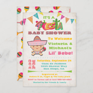 Mexikanische Fiesta Baby Shower Einladungen