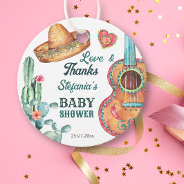 Mexikanische Fiesta-Babydusche Geschenkanhänger