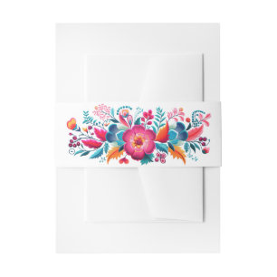 Mexikanische Fiesta Blumen Quinceanera Einladungsbanderole