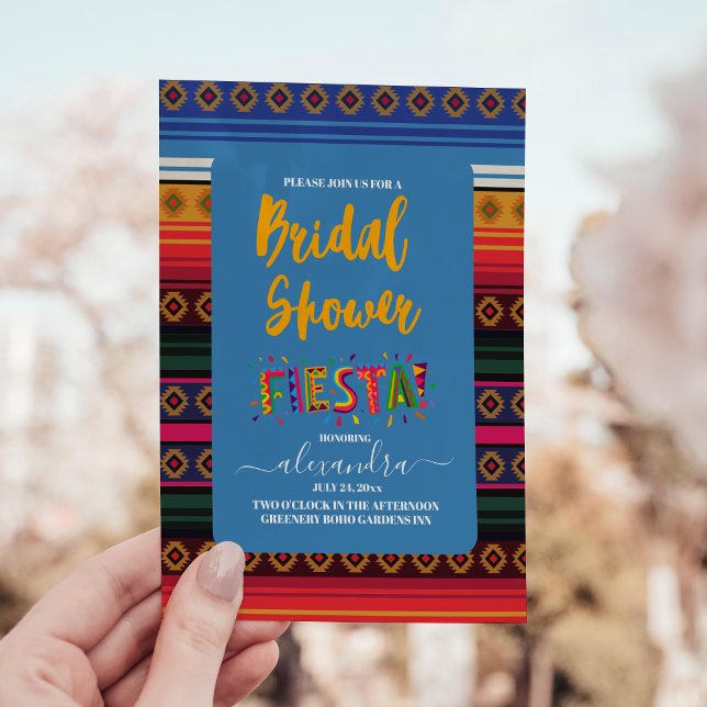 Mexikanische Fiesta Brautparty Blume Folkart Einladung (Von Creator hochgeladen)