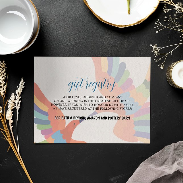 Mexikanische Fiesta farbenfrohe florale Moderne Bo Begleitkarte (Mexican Fiesta Colorful Floral Modern Boda Wedding Enclosure Card)