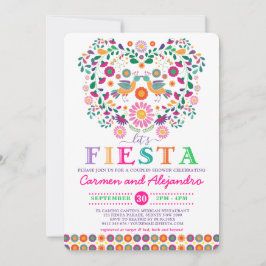Mexikanische Fiesta Floral Co-Ed Brautparty Einladung