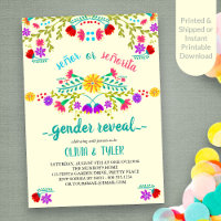 mexikanische Fiesta Floral Lemon farbenfrohe Gende