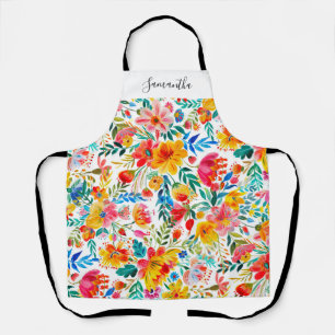 mexikanische Fiesta-Floral Name All-over-Print-Sch Schürze