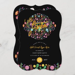 Mexikanische Fiesta Folk Blume Llama Gold JEDE VER Einladung