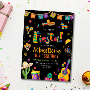 Mexikanische Fiesta-Geburtstagseinladung, Kinderge Einladung
