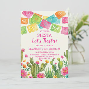 Mexikanische Fiesta-Geburtstagsfeier Einladung