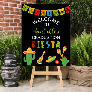 Mexikanische Fiesta Graduation Party Schwarz Willk Poster