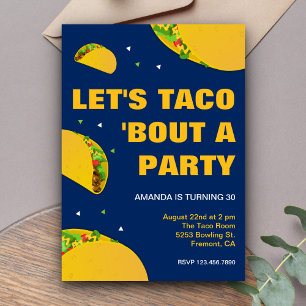 Mexikanische Fiesta Lass uns über eine Party-Geb Einladung
