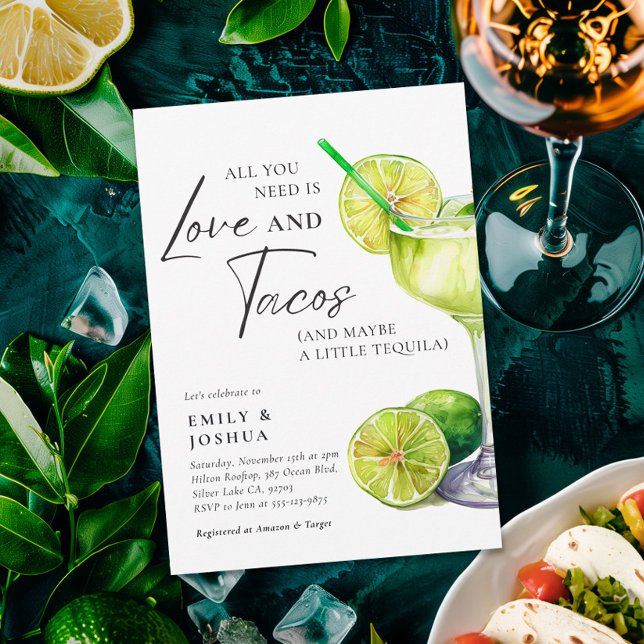 Mexikanische Fiesta Margarita Paare Dusche Einladung (Von Creator hochgeladen)