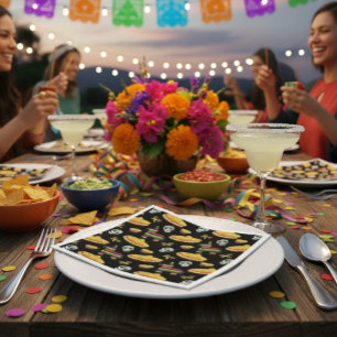 Mexikanische Fiesta & Tag der Toten Serviette