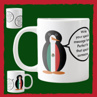 Mexikanische Flagge als Vortragende Frau Penguin J