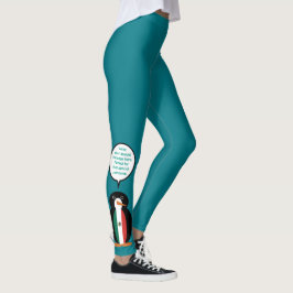 Mexikanische Flagge als Vortragende Frau Pinguin L Leggings